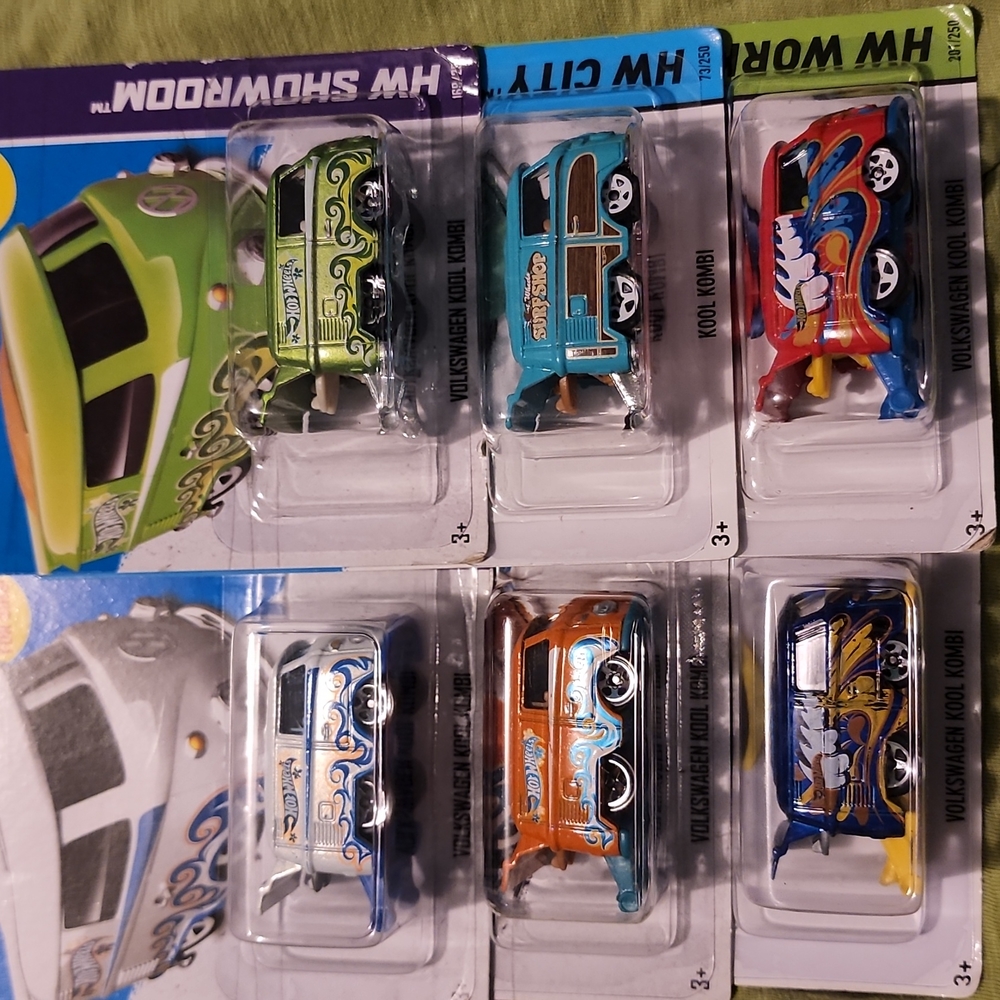 Hot wheels kool kombi set of 6